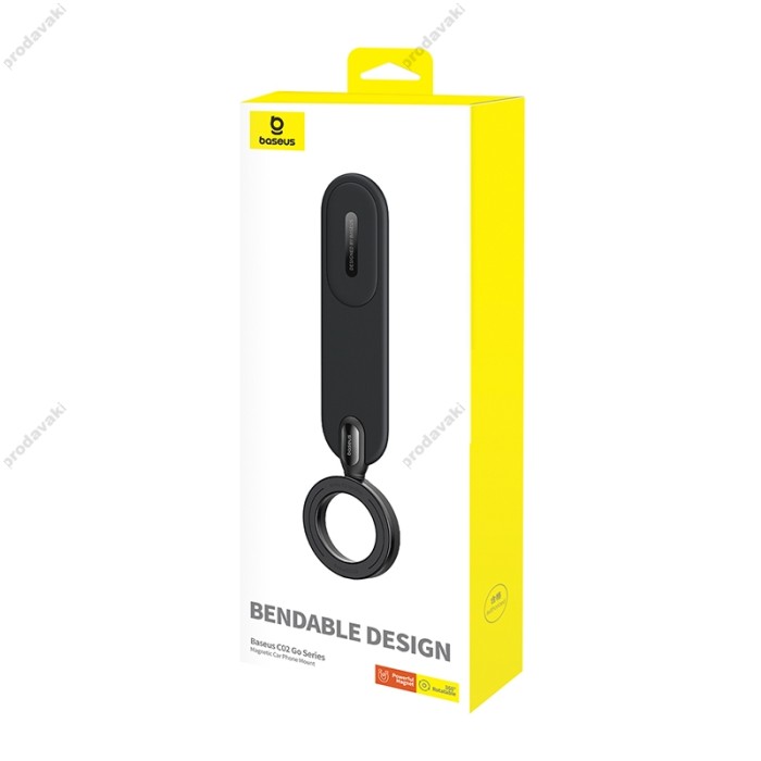 Автомобільний тримач Baseus C02 Go Series Magnetic Car Phone Mount Black C40165500111-00