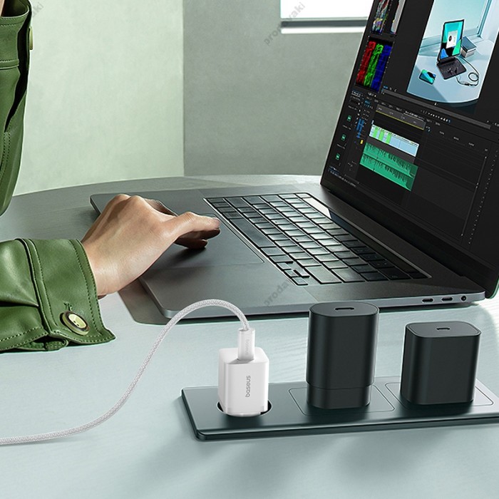Мережевий зарядний пристрій Baseus GaN5 Fast Charger (mini) 25W White P10110909213-00