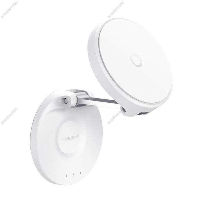 Автомобільний тримач Baseus MagPro Magnetic Foldable Phone Mount White B10564101211-00