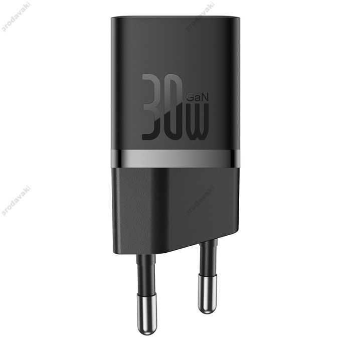 Мережевий зарядний пристрій Baseus GaN5 Fast Charger (mini) Cable Type-C to Type-C 100W 30W Black P10110902113-00