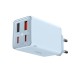 Мережевий зарядний пристрій Baseus GaN6 Pro Fast Charger 2C+2U Type-C cable 65W Blue P10162701313-00