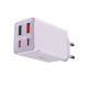 Мережевий зарядний пристрій Baseus GaN6 Pro Fast Charger 2C+2U Type-C cable 65W Purple P10162701533-00