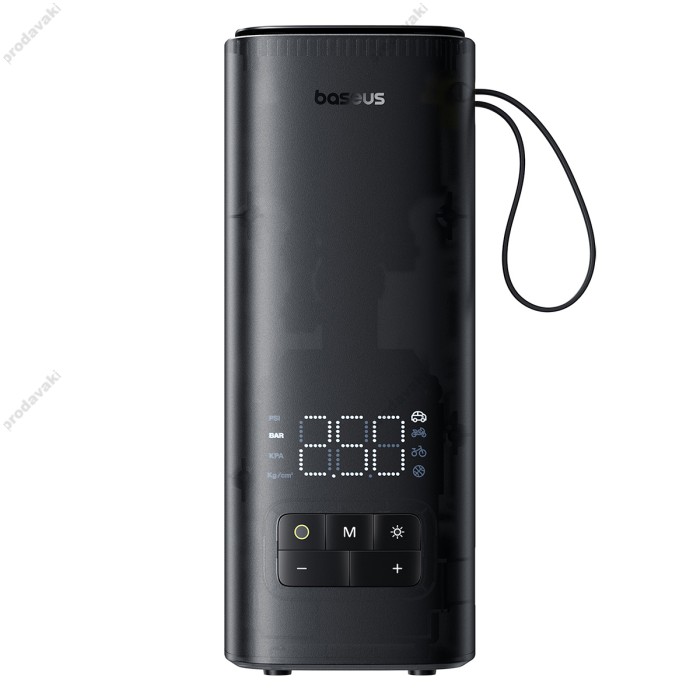 Автомобільний компресор насос Baseus Super Mini Mega Series Double Cylinder Air Inflator Black C11123202111-00