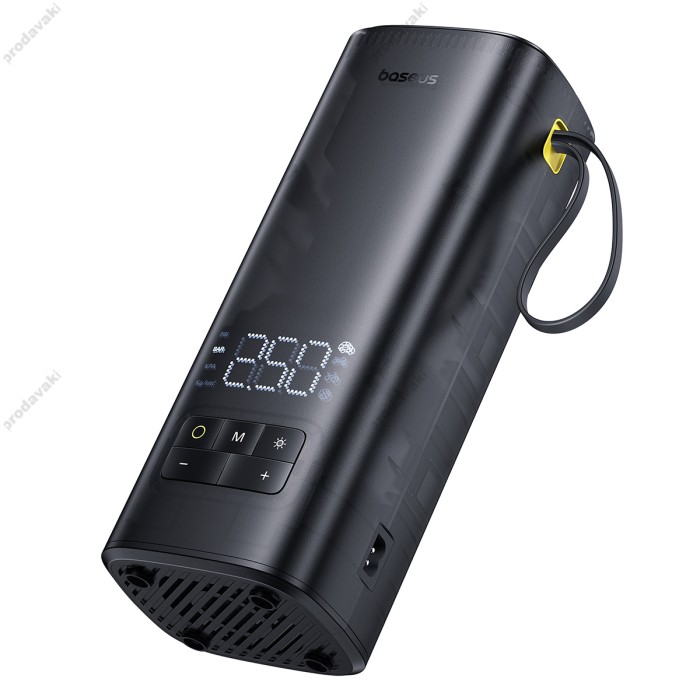 Автомобільний компресор насос Baseus Super Mini Mega Series Double Cylinder Air Inflator Black C11123202111-00