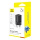 Мережевий зарядний пристрій Baseus GaN5 Fast Charger (mini) 25W Black P10110909113-00