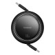 Кабель Baseus Free2Draw Mini Retractable Charging Type-C to Type-C 100W 5A 1m Black P10364500111-00