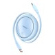 Кабель Baseus Free2Draw Mini Retractable Charging Type-C to Type-C 100W 5A 1m Blue P10364500311-00