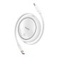 Кабель Baseus Free2Draw Mini Retractable Charging Type-C to Type-C 100W 5A 1m White P10364500211-00