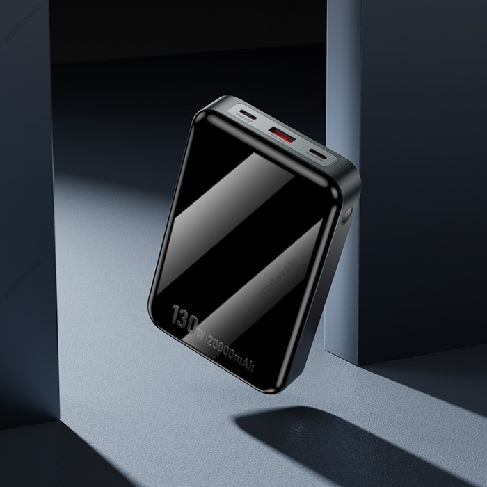 Повербанк портативний акумулятор Power bank HOCO Q30A Fast charge 130W 20000 mAh Black