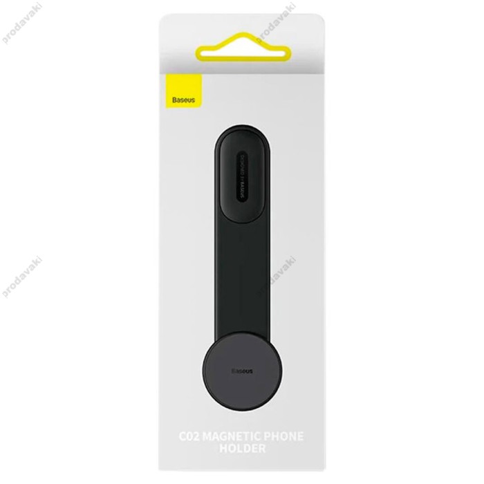 Автомобільний тримач Baseus C02 Magnetic Phone Holder Cluster Black SUCC000201