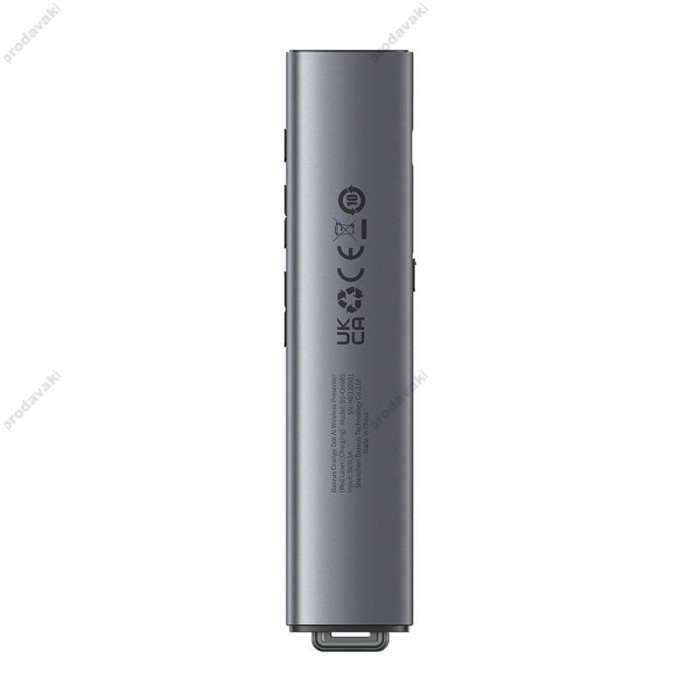 Лазерна указка Baseus Orange Dot AI Wireless Presenter (Red Laser) (Charging) Grey WKCD020013