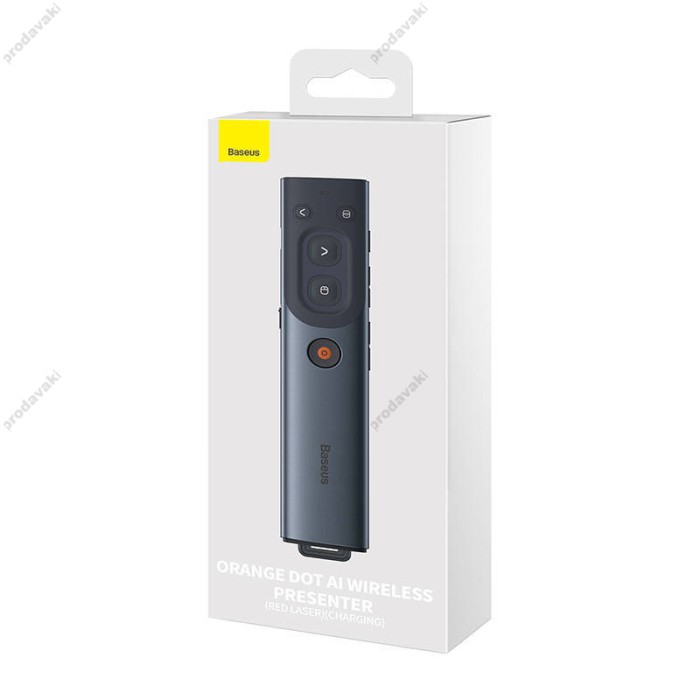 Лазерна указка Baseus Orange Dot AI Wireless Presenter (Red Laser) (Charging) Grey WKCD020013
