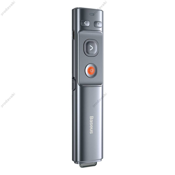Лазерна указка Baseus Orange Dot Wireless Presenter (Red Laser) (Charging) Grey WKCD000013