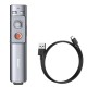 Лазерна указка Baseus Orange Dot Wireless Presenter (Red Laser) (Charging) Grey WKCD000013