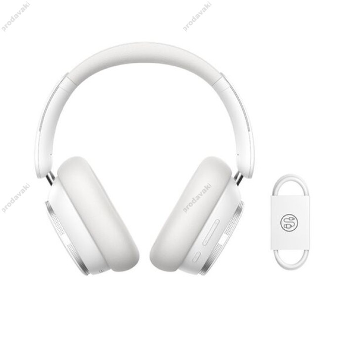 Бездротові Bluetooth навушники Baseus Bowie H1 Pro Noise-Cancellation Wireless Headphones White A00050601213-00