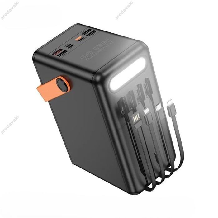 Повербанк портативний акумулятор Power bank Hoco DB120 Prometheus 22.5W fully compatible 120 000mAh Black