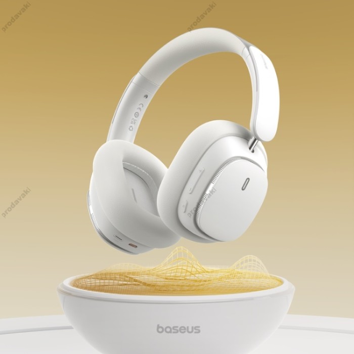 Бездротові Bluetooth навушники Baseus Bowie H1 Pro Noise-Cancellation Wireless Headphones White A00050601213-00