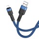 PD Кабель HOCO U110 PD charging data cable for USB Lightning PD20W / 1,2m. Blue