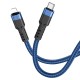 PD Кабель HOCO U110 PD charging data cable for Type-C Lightning PD20W 1,2m. Blue