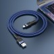 Кабель HOCO U110 charging data cable USB to Type-C 3A 1.2m Blue