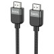 Кабель HOCO US09 Cutting-edge male to male data cable HDMI to HDMI 2.0 4K 3m Black