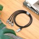 Кабель HOCO X102 Fresh 3-in-1 charging data cable (iP+Micro+Type-C) 1m. Black