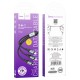 Кабель HOCO X102 Fresh 3-in-1 charging data cable (iP+Micro+Type-C) 1m. Black