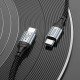 Кабель HOCO X102 Fresh charging data cable Type-C to Type-C 60W 1m Black