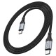 Кабель HOCO X102 Fresh charging data cable Type-C to Type-C 60W 1m Black