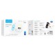Бездротовий зарядний пристрій Hoco CQ9 Crown 3-in-1 night light wireless fast charger with clock White