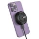 Бездротовий зарядний пристрій Hoco CW57 Air-cooled 15W magnetic wireless fast charger Black