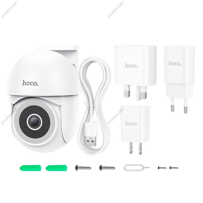Камера відеоспостереження HOCO D2 outdoor PTZ HD camera White