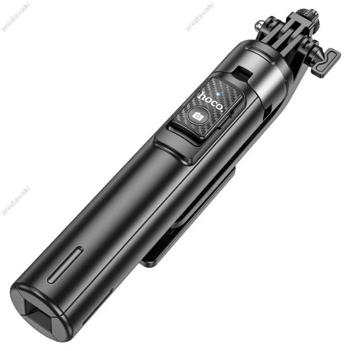 Монопод-трипод HOCO K21 Stream aluminum alloy live broadcast holder 1.37m Black