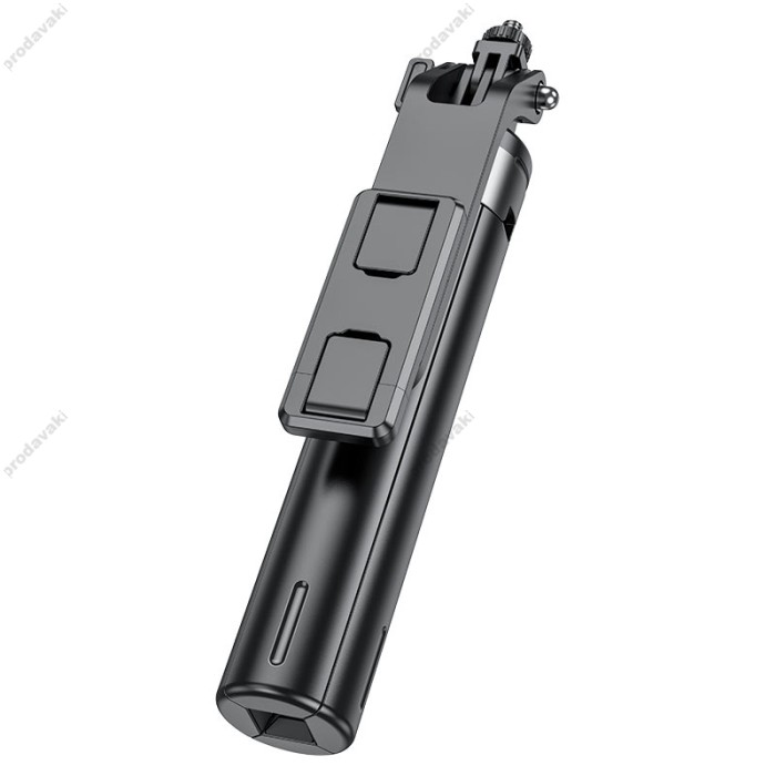 Монопод-трипод HOCO K21 Stream aluminum alloy live broadcast holder 1.37m Black