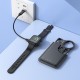 Бездротовий зарядний пристрій Hoco CW58 Multifunctional iWatch wireless charger Black