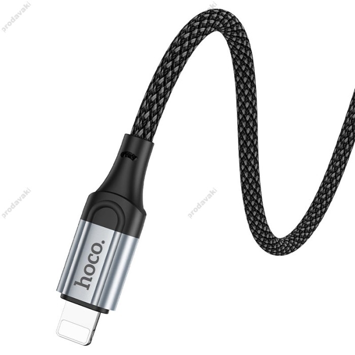 PD Кабель HOCO X102 Fresh charging data cable 27W Type-C - Lightning 1m Black