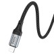 PD Кабель HOCO X102 Fresh charging data cable 27W Type-C - Lightning 1m Black