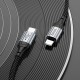 PD Кабель HOCO X102 Fresh charging data cable 27W Type-C - Lightning 1m Black