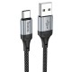 Кабель HOCO X102 Fresh charging data cable USB to Type-C 3A 1m Black