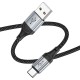 Кабель HOCO X102 Fresh charging data cable USB to Type-C 3A 1m Black