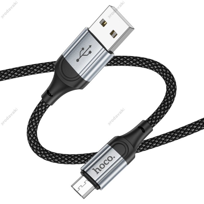 Кабель HOCO X102 Fresh charging data cable USB  - Micro-USB 1m Black