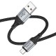 Кабель HOCO X102 Fresh charging data cable USB  - Micro-USB 1m Black