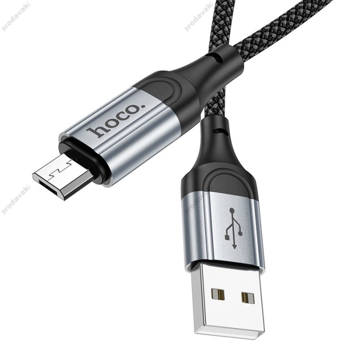 Кабель HOCO X102 Fresh charging data cable USB  - Micro-USB 1m Black