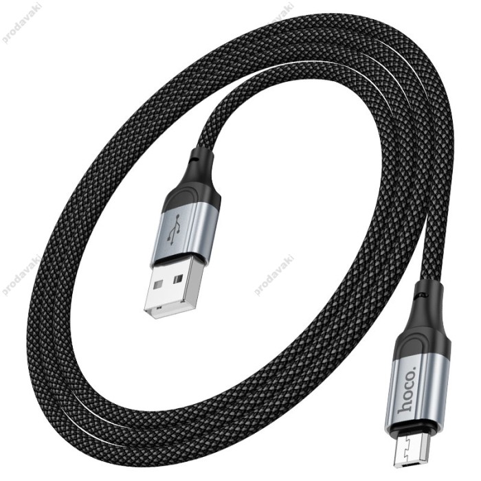 Кабель HOCO X102 Fresh charging data cable USB  - Micro-USB 1m Black