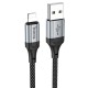 PD Кабель HOCO X102 Fresh charging data cable USB Lightning 1m Black