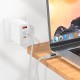 Кабель HOCO U126 Lantern charging data cable Type-C to Type-C 100W 5A 1.2m Grey