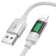 PD Кабель HOCO U126 Lantern charging data cable USB Lightning 1,2m Gray