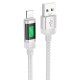 PD Кабель HOCO U126 Lantern charging data cable USB Lightning 1,2m Gray