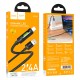 PD Кабель HOCO U126 Lantern charging data cable USB Lightning 1,2m Black