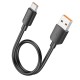 Кабель HOCO X96 Hyper charging data cable USB to Type-C 100W 6A 0.25m Black